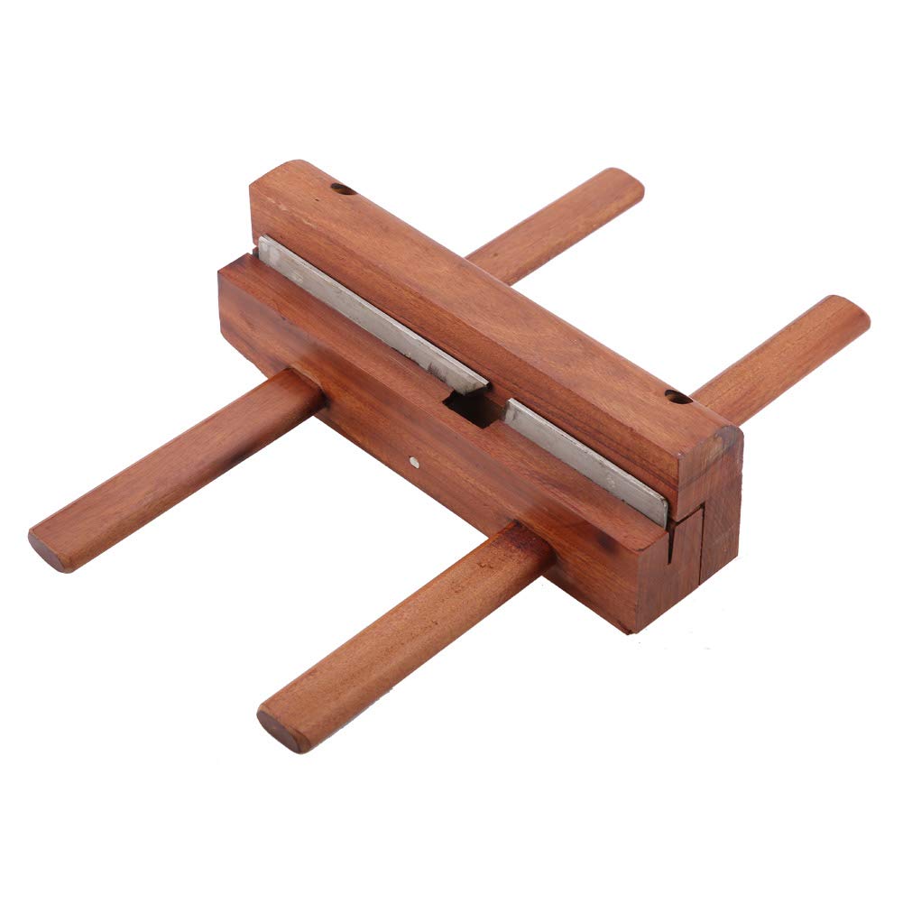 Cepillo de mano profesional Adfaga de doble mango de palisandro con filo afilado para proyectos de carpintería y fabricación de muebles. 755 g. Construcción de acero y palisandro.