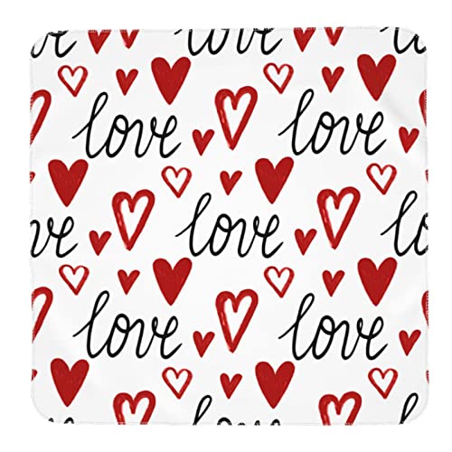 Image of Valentine's Day Love Hearts Baby Swaddle Blanket Unisex Swaddle Wrap Blankets Neutral Receiving Blanket Crib Bedding Sets for Newborn Boy Girl 35.4 X 35.4 Inches