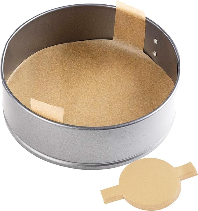 Miniatura 3 de 100 forros circulares precortados para tartas, hojas de papel pergamino antiadherentes de 9 pulgadas para hornear pasteles, horno holandés, freidora