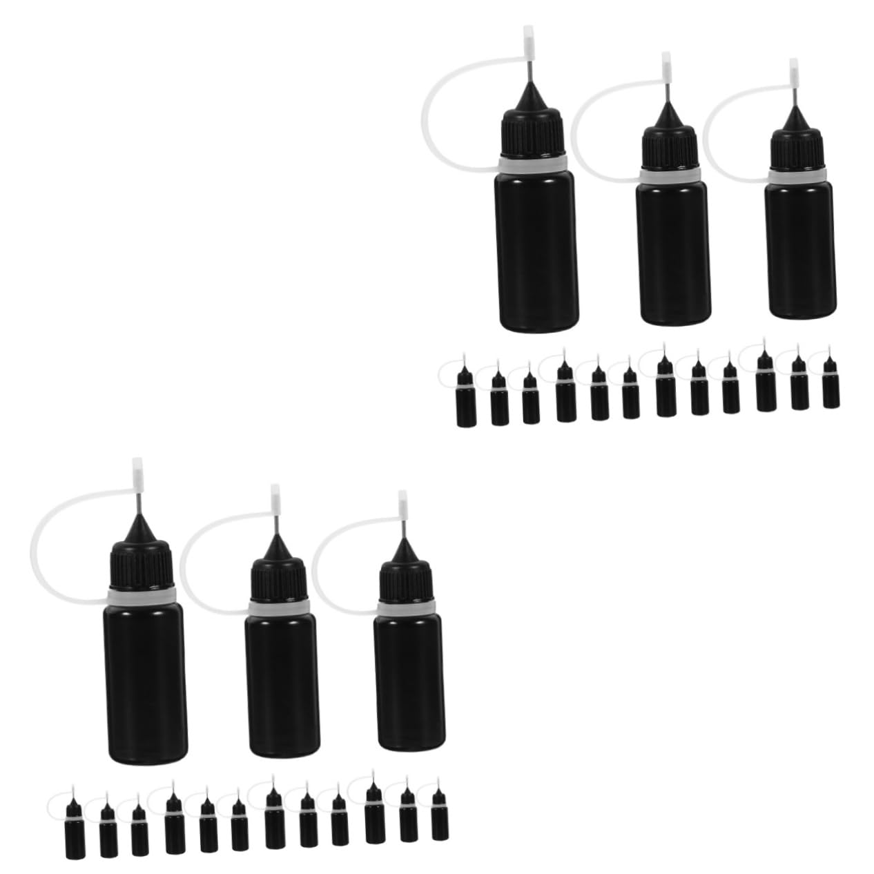 Gatuida 60piezas Botellas De Aplicación De Adhesivo De Precisión De Punta Fina Para Manualidades Pintura y Proyectos De