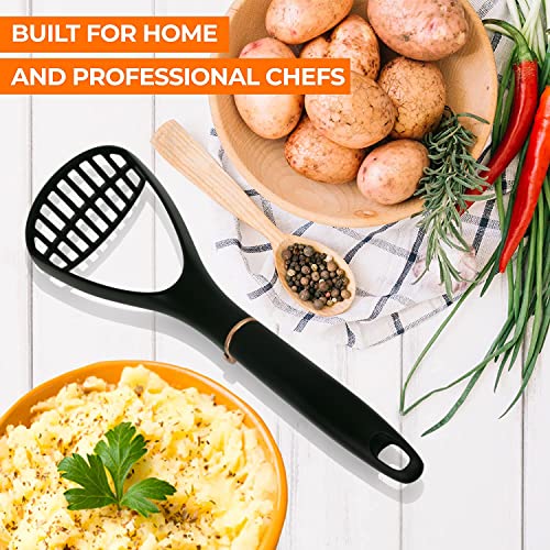 Tenta Kitchen Good Grips Nylon Potato Solid Masher Professional Nylon Potato Masher,Garlic Press,Cooking And Kitchen Gadget. Ricer Press Blender Crusher For Non-Stick Cookware #TOP4