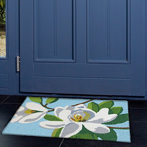 Jellybean Magnolia Time Garden Indoor/Outdoor Machine Washable 21" X 33" Accent Rug #TOP1