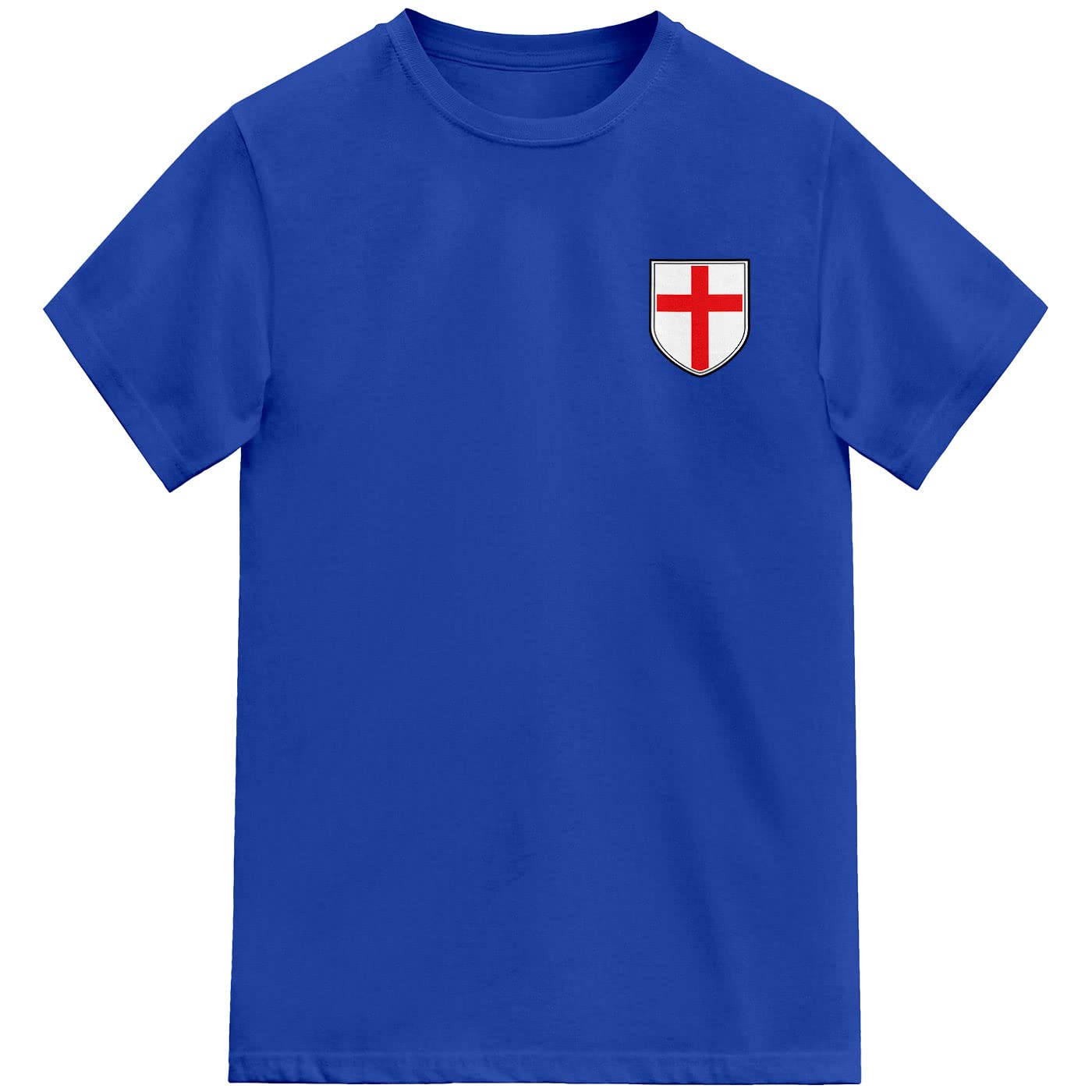 Kids England Football Shield Tshirt (Royal Blue, 5-6 Years)