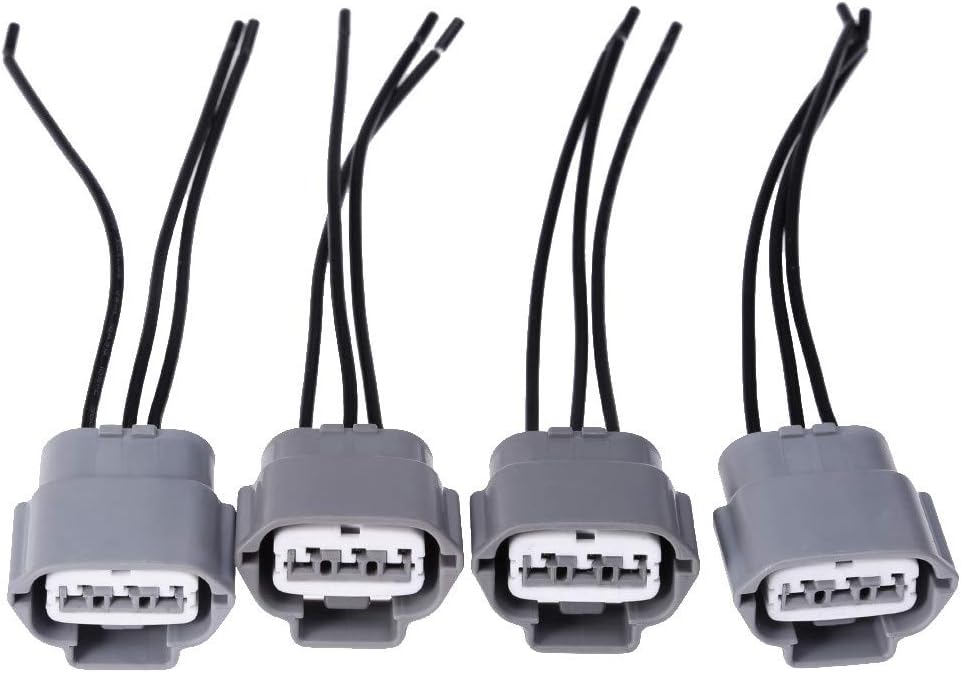 Anxingo Ignition Coil Connector Plug Wiring Harness Pigtail for Nissan Altima 2007-2015 Nissan Sentra 2000-2012 (4-Pack)