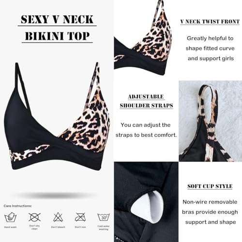Image of Amy Babe Women's High Waisted Bikini Sets Push Up Twist Front Spaghetti Straps Ruched Two Piece Swimsuit Bathing Suit