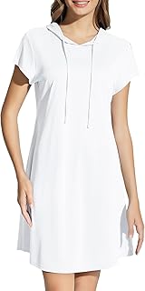 Women's Short Sleeve UPF 50+ Cover Up with Pockets Quick Dry Beach Coverups Sun Protection Swimwear - Buy now