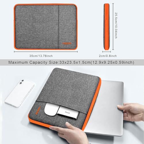 Funda impermeable y antigolpes para portátil de 14 y MacBook Air 13,3 2