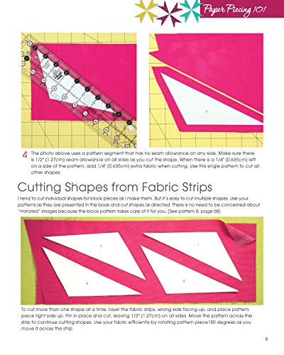 Fox Chapel Publishing Jeannie Jenkins Contemporary Paper-Pieced Quilts (Landauer) 8 Sensational Projects Introduce Foundation Piecing And Range From Beginner-Friendly To Advanced thumb #2