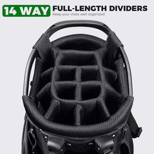 Findway 14 Way Golf Stand Bag review — Lightweight Carry Bag with 14-Way Full Length Dividers Image 3