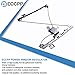 Front Left Drivers Side Power Window Regulator with Motor Assembly Replacement fit for 2007 Chevrolet/GMC Silverado/Sierra 2000-2006 Cadillac Escalade 2000-2006 Chevrolet Avalanche Silverado 741-644