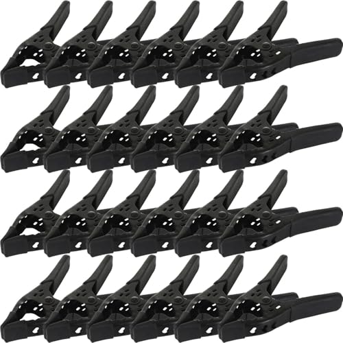 Image of Lot of 24-6 inch inch Spring Clamp Large Super Heavy Duty Spring Metal All Black - 2.5 inch Jaw opening (Pack of 2)