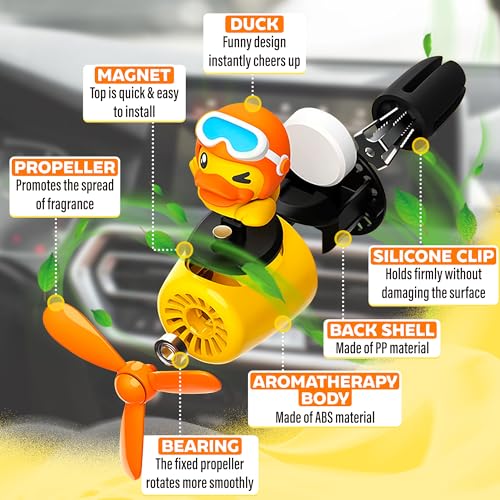 Image of Car Dіffusеr Air Freshener Car Decor - Air Freshener Diffuser Duck Саr Accessories Duck Аіr Freshener Vent Accessories Cute Diffuser - Cute Аir Frеshеnеrs for Саr Decorations