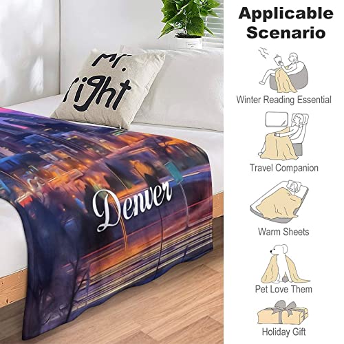 Couverture en flanelle Denver en peluche de microfibre haute densité