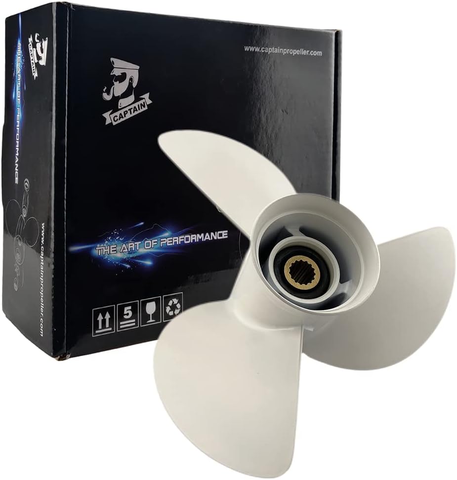 Boatman Outboard Propeller 13 1/4x17 13x19 13 1/2x15 13 3/4X15 fit Yamaha Boat Engine 60HP 70HP 75HP 80HP 85HP 90HP 115HP 130HP,15 Spline Tooth