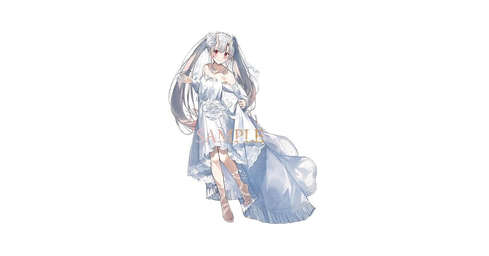 百鬼あやめ プレイマット ラバーマット ウエディングドレス ホロライブ 百鬼あやめ プレイマット ラバーマット ウエディングドレス