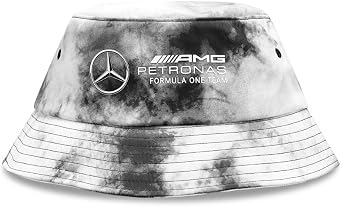 Mercedes AMG Petronas Formula One Team - Tie Dye Bucket Hat - Grey - Unisex - Size One Size