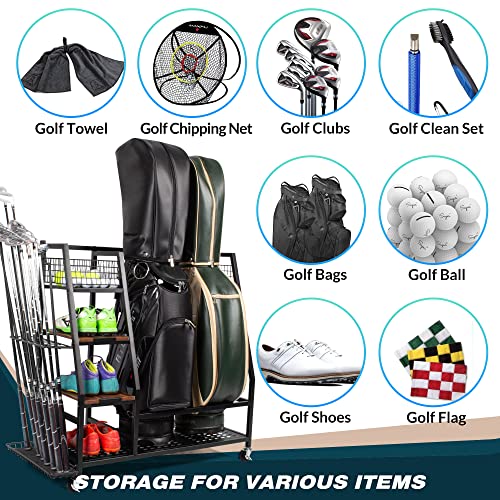 Estante para bolsas de golf Sttoraboks con soporte de accesorios 7