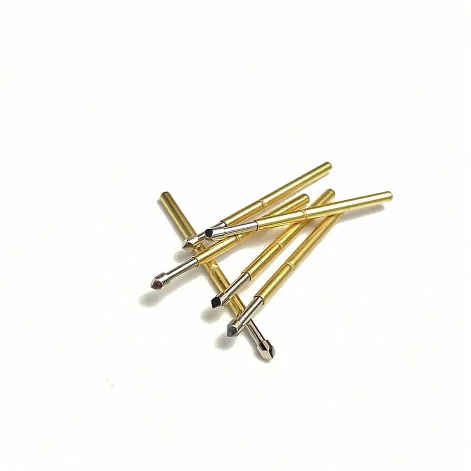 100 PCS/Bag P160-T2 Diamond-Shaped Spring Test Probe Outer Diameter 1.36mm Total Length 24.5mm PCB Pin