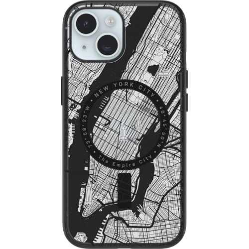 Otterbox Funda Serie Clear Case con MagSafe para iPhone 15 a Prueba de Golpes y caídas, Ultra Fina, Funda Protectora, Testada 3X con los estándares Militares anticaídas, New York