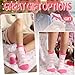 Anlisim Fuzzy Socks for Women, Soft Comfy Cozy Fluffy Thick Winter Warm Fleece Slipper Socks (5-9, Mixed Color Pink)