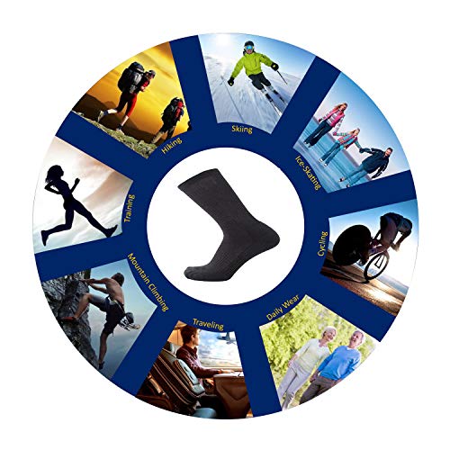 6 x Uomo Merinos Misto Lana Caldo per Inverno