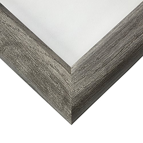 Craig Frames 24x30 Picture Frame, Gray Barnwood, Arthur Series Rustic Wall Decor, 1 1/2 Inch Wide MDF Moulding, Plexiglass and Backing Included, Wall Display Frame for Art and Posters by Craig Frames - Image 3