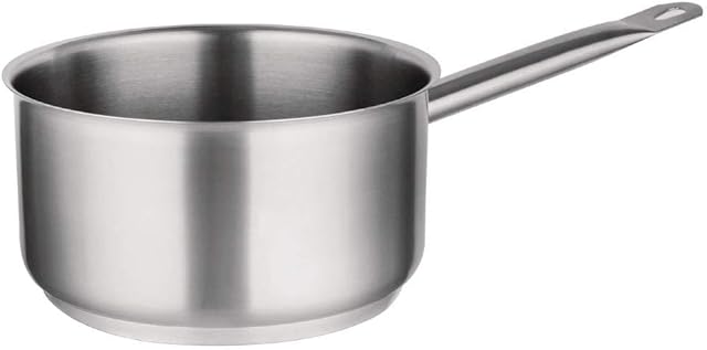 Vogue Stainless Steel Saucepan 70X160mm Cookware Casserole Cool Grip Handle