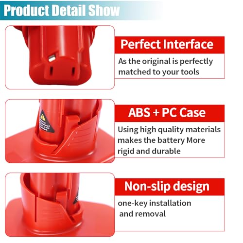 Adaptador BD18M12 de baterías Black y Decker a herramientas Milwaukee M12 de 12V 6