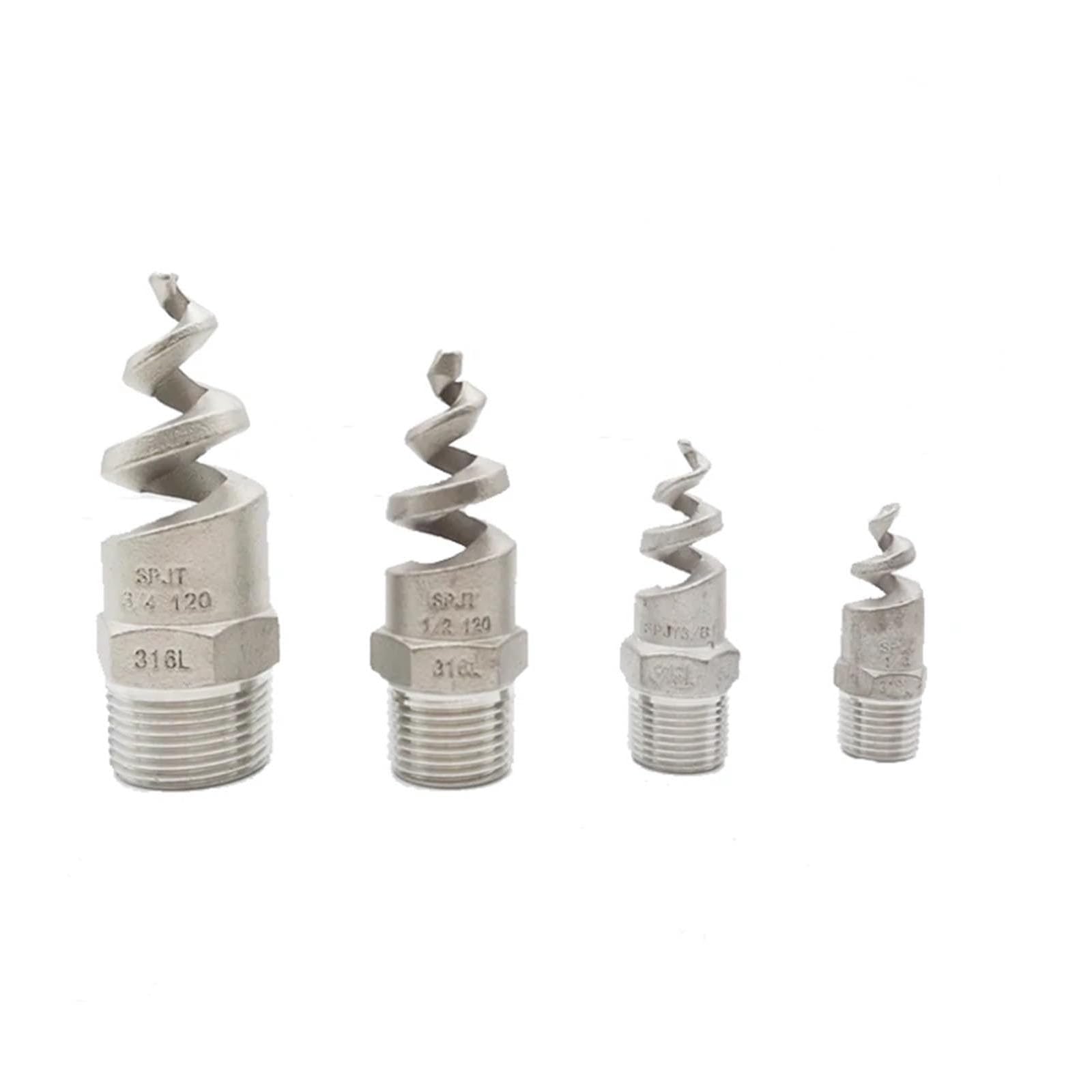 Boquilla atomizadora cónica de acero inoxidable 316 macho de 1/2 pulgada, pack de 10 unidades