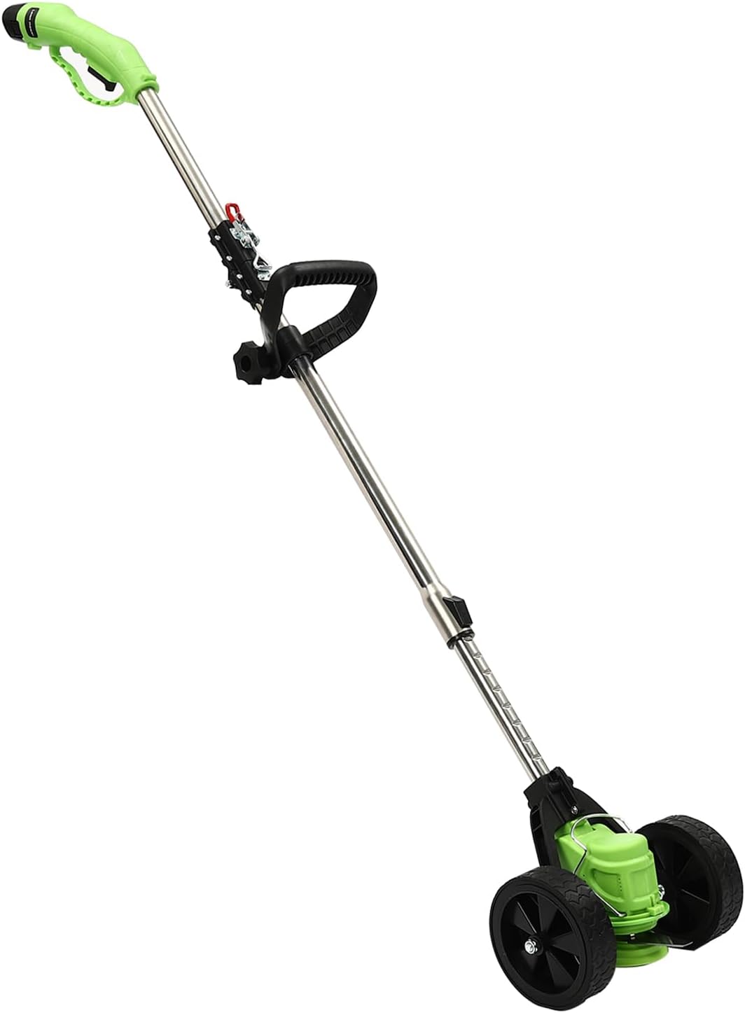 Cordless Grass Trimmer Weed Wacker, 3-in-1 String Trimmer Lawn Edger with 1300mAh Li-ion Batteries, Lightweight Battery Powered Lawn Mower with Wheel for Garden and Yard, Equipped 8 Blades