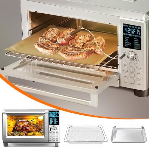 Air Fryer Accessories Compatible with Nuwave Bravo Air Fryer Toaster, Baking Set with Air Fryer Basket Baking Pan Parchment Paper Disposable Airfryer Liner - Thumbnail 2