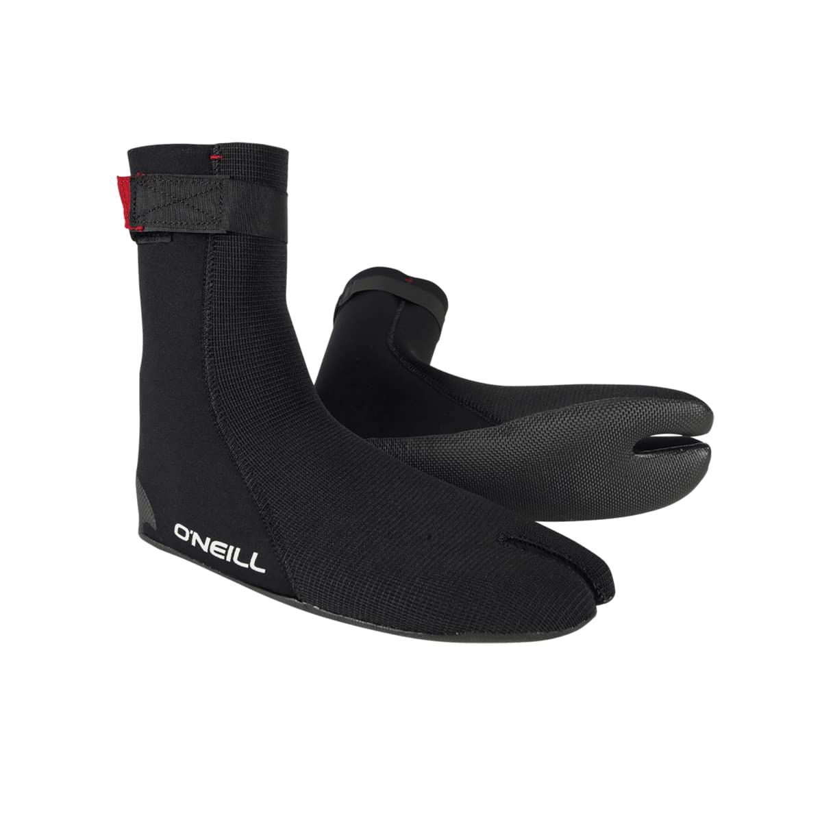 O'NEILL Heat Ninja 5/4mm Split Toe Wetsuit Boots - Black - Unisex - Split Toe Design - Minimal Design - ONeill Footwear Size - 9