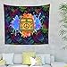Produktbild O3XEQ-8 Peace Car Turtle Design Tapisserie groß Vorhang - Peace Car Turtle Musterdruck für Valentinstagsgeschenk White 200x150cm