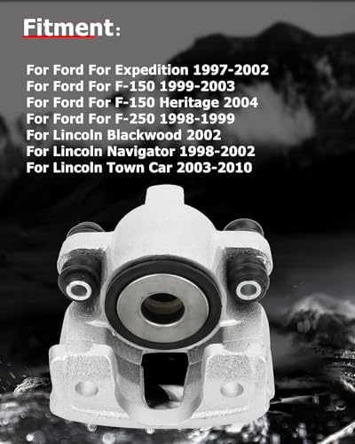 Image of cciyu 18-4679 Rear Right Brake Caliper Assembly For Ford For Expedition /For F-150 /For F-150 Heritage /For F-250,For Lincoln For Blackwood /For Navigator /For Town Car