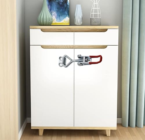 Miniatura 13 de Abrazadera de pestillo de palanca estilo 4002, capacidad de sujeción de 550 libras, pestillos de palanca con orificio de bloqueo, pestillo mediano