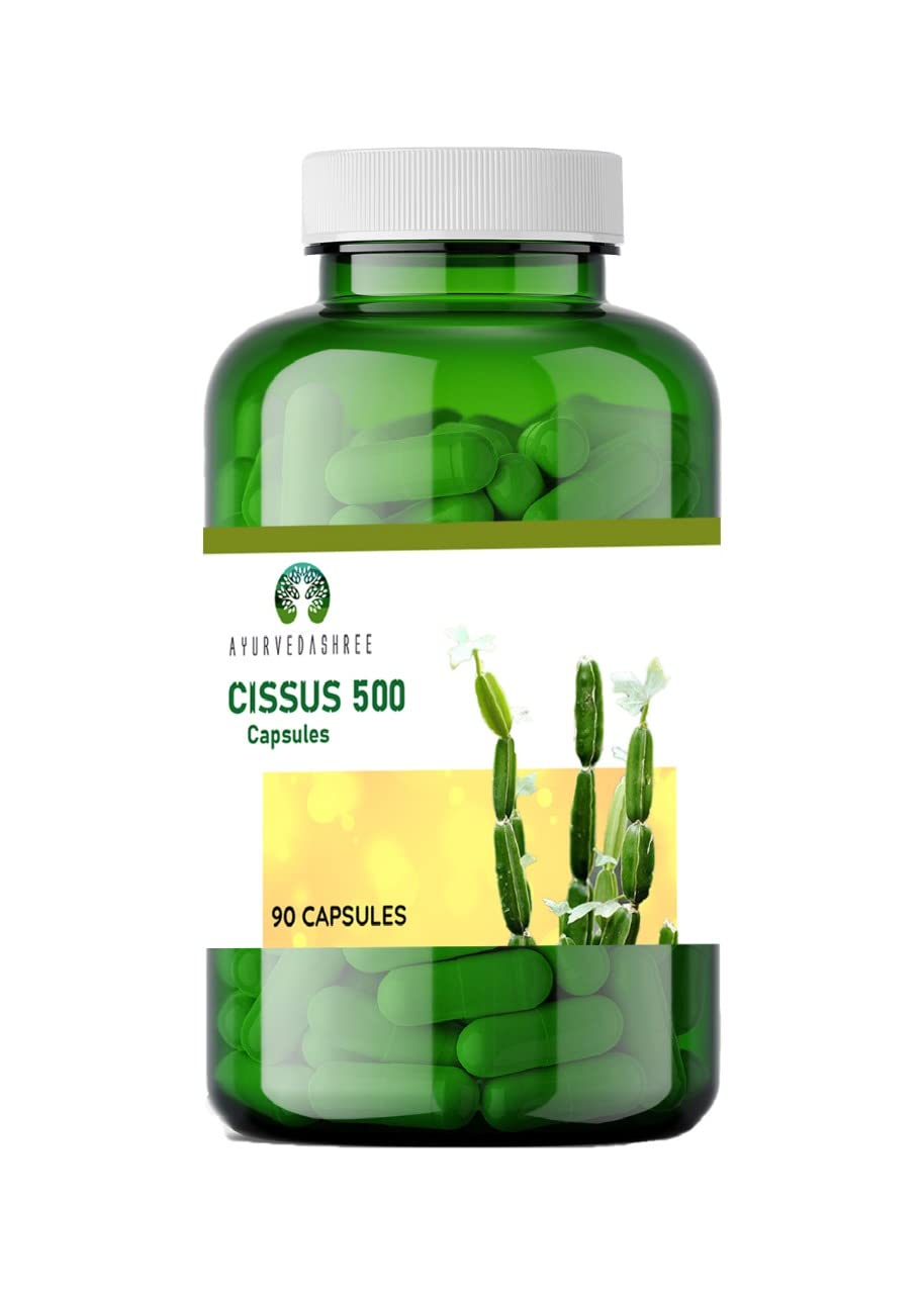 AYURVEDASHREE Asthishrunkala Powder Capsules Cissus quadrangularis 90 Capsules 500mg