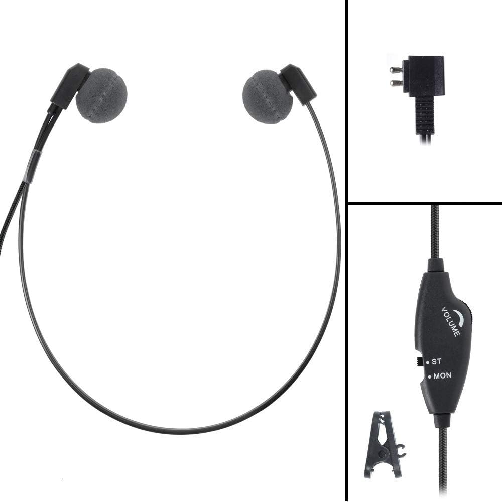 ECS WordHear-O DAP 2 Prong Under-Chin Audio Transcription Headset for Dictaphone Devices