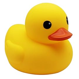 Happy Trees Duck Bath Toy Large Bath Duck Squeak Rubber Duck Baby Shower, 7 Inches