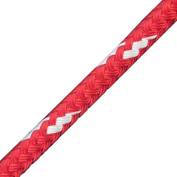New England Ropes 3/8in 10mm Sta-Set Solid Red 10 Feet Long