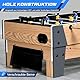 SereneLife Multifunktionstisch, Spieltisch 2in1 Airhockey Tisch & Mini Tischkicker, Air Hockey Spieltisch mit Tischfußball mit 2 Kickerbälle & 2 Pucks, Kickerbälle Kinder & Erwachsene Platzsparend