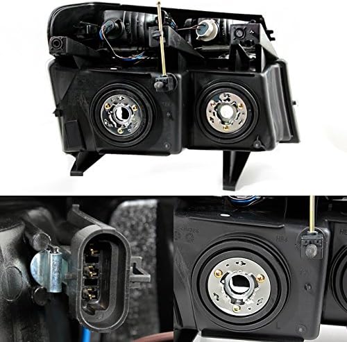 AKKON - For Chevy Colorado/GMC Canyon Black Smoke Headlights + Signal Lights Driver + Passenger Side Pair Set