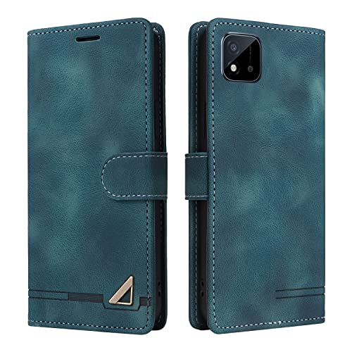 �Ή��@�� for Realme C20 / C20A / C11 2021 �t���b�v���X�^���h�iPU���U�[�j�}�O�l�b�g�J�E�J�[�h�X���b�g�t���E�H���b�g�^�P�[�X Blue