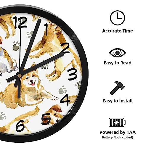 Horloge murale sans tic-tac à mécanisme quartz pour bureau - 3