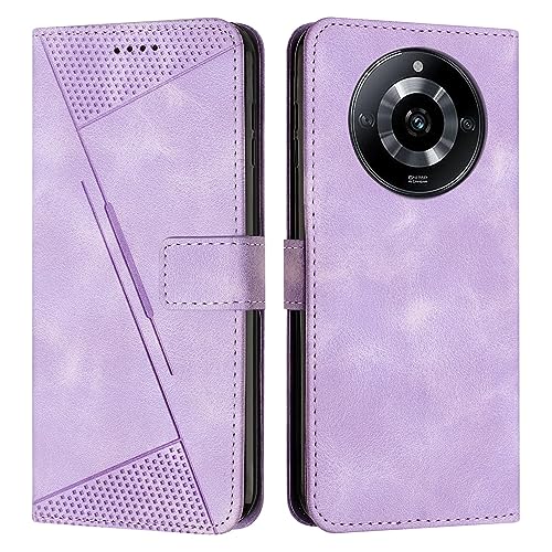 Housse Realme 11 violette rabat intégral anti-rayure écran