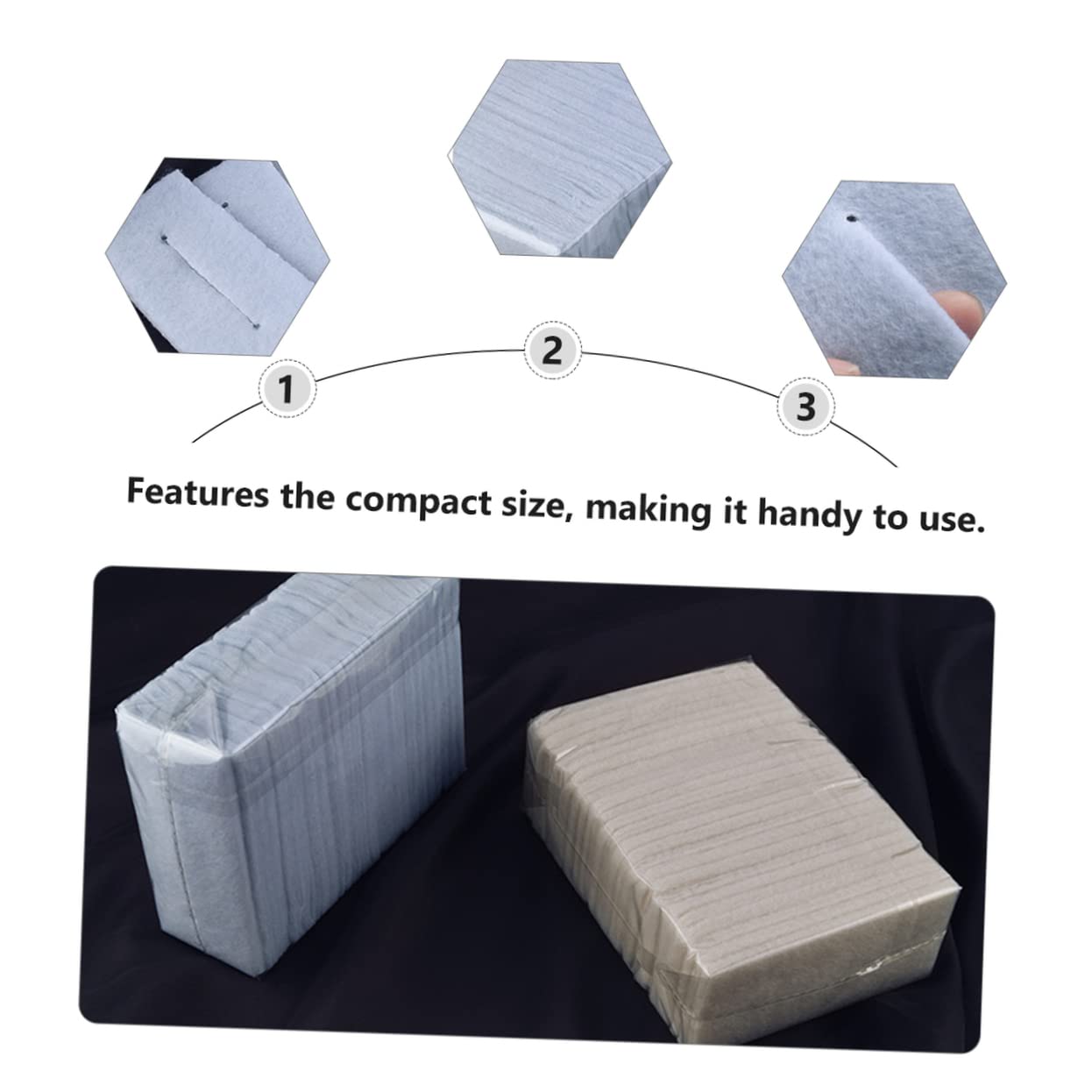 FRCOLOR 2sets Hairdressing Perm Cotton Pad Thermal Insulation Mat Hair Salon Accessory 25pcs*2