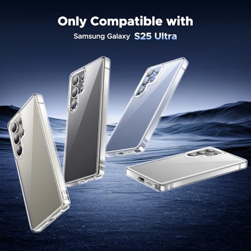 Image of UGREEN Case for Galaxy S25 Ultra, Zero-Fingerprints Anti-Scratch, Clear | Zero-Fingerprints Anti-Scratch Matte Back Cover, Slim and Soft TPU Protector, Full Coverage Drop Proof, Crystal Clear