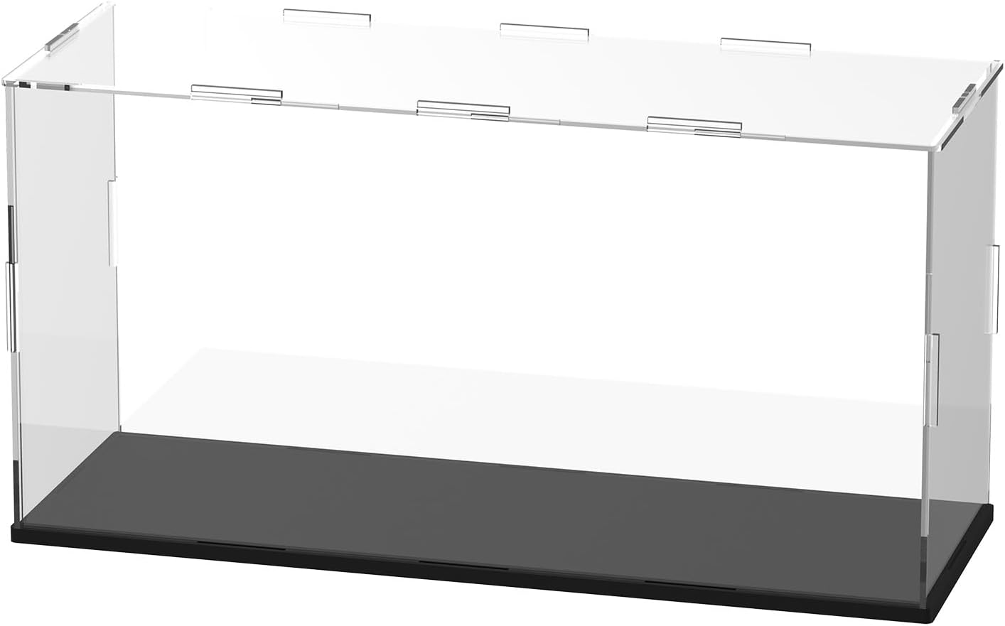 Clear Acrylic Display Case, 12 x 12 x 8 Inch Assemble Clear Acrylic Display Box Dustproof for Action Figures/Model/Statues/Collectibles/Doll/Toys/Home Storage