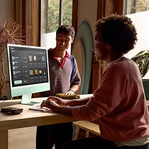 Apple 2024 iMac All-in-One Desktop Computer with M4 chip with 10-core CPU and 10-core GPU: Built for Apple Intelligence, 24-inch Retina Display, 16GB Unified Memory, 256GB SSD Storage; Yellow — photo 5 of 6