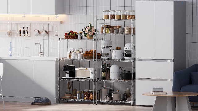Amazon.com: M MZG 1400 lbs 4 Tier Storage Rack Metal Wire Shelving