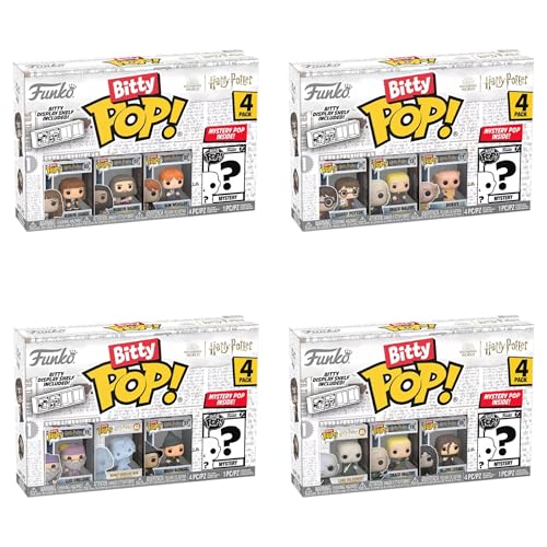 Funko Pacote com 4 bonecos Pop da Bitty Pop! Harry Potter &ndash; 16 mini bonecos com personagens de...